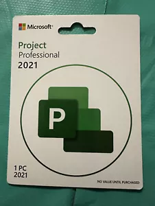Microsoft Project Professional 2021 1 PC NEW RETAIL GENUINE - Picture 1 of 2