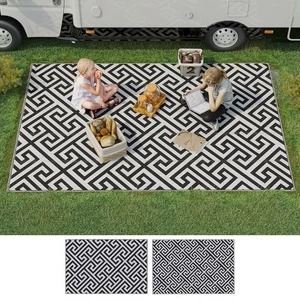 Outdoor Plastic Straw Rug Portable RV Camping Mat for Garden Deck Picnic - Picture 1 of 45