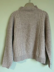 Neu Kaschmirmischung Strickpullover Pullover Brustweite 108 cm Länge 59 cm braun S/M - Bild 1 von 8