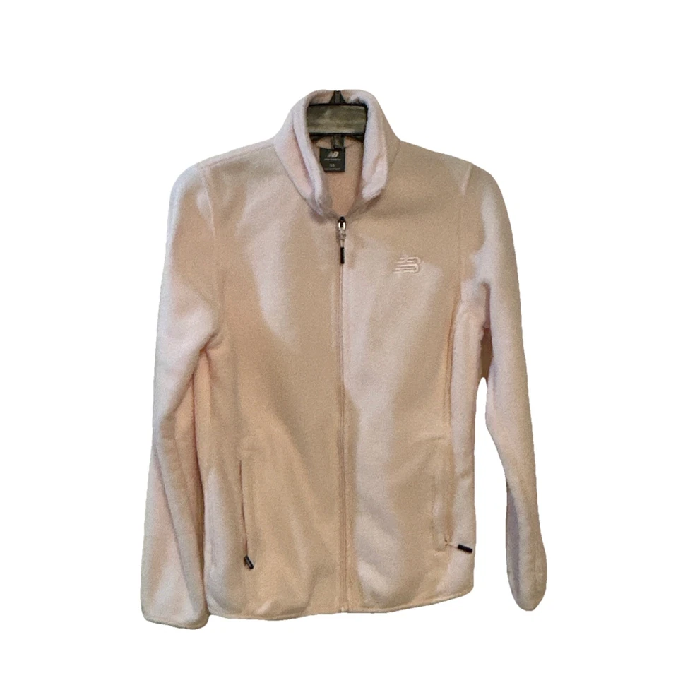 New Balance Jacket Ladies Size XS Pink Fleece  Zip Womens - Image 1 of 4