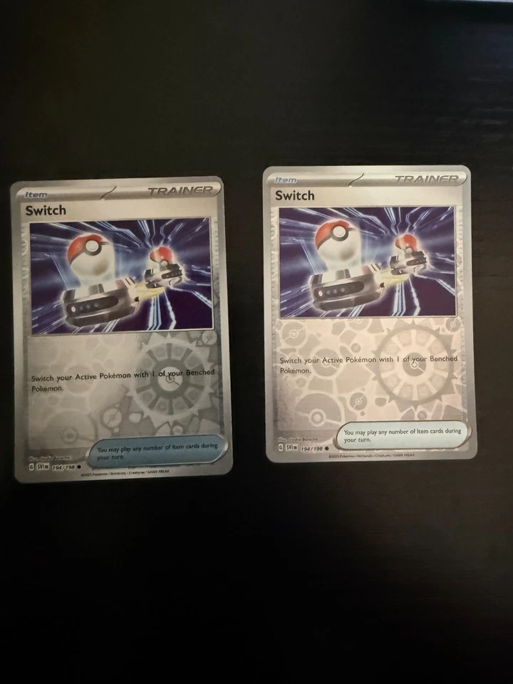 2023 Pokémon Scarlet Violet Reverse Holographic Holo Trainer Item Switch 194/198 - Image 1 of 1