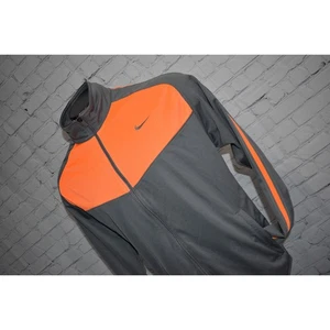 Nike Athletic Jacket Mens Size XL Gray Performance Polyester Dri-Fit Full Zip - Picture 1 of 6