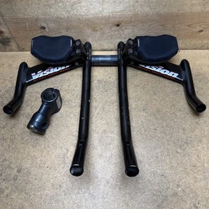 FSA Vision TT Time Trial Aerobars 420 x 26.0 mm Clamp, 290mm Extensions - Picture 1 of 17