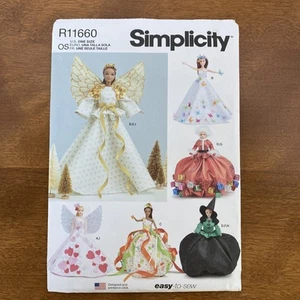 Simplicity  Sewing Pattern R11660, S 9662 fashions for 11.5” doll (Barbie) UNCUT - Picture 1 of 3