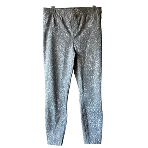 SPANX Jean-ish Ankle Leggings Slimming Stretch Speckled Gray Women's Large - Picture 1 of 10