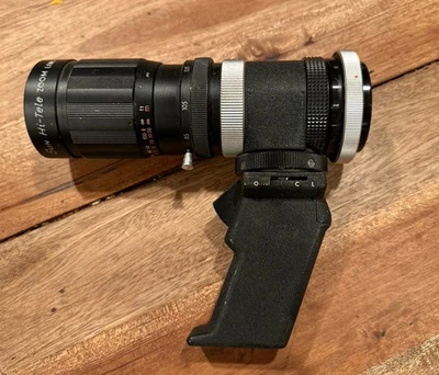 SUN Hi-Tele 85-210mm 4.8 Zoom Lens for M42 Mount with trigger handle Untested - Image 1 of 4