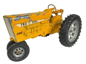 Vintage Tru Scale 890 Yellow Tractor # - Picture 1 of 8