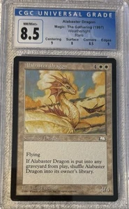 1997 CGC 8.5 Alabaster Dragon Magic The Gathering NM/Mint+ Mirage Series Rare - Picture 1 of 2