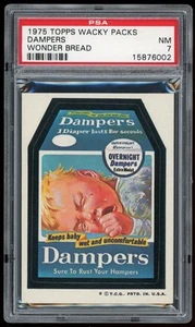 Topps Wacky Packages 1974 pegatina amortiguadores Wonder Bread segundo PSA 7 - Imagen 1 de 2