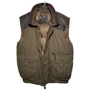 COLEMAN Daunenweste Jagd Leder Cord Herren großer Outdoor Kragen Puffer - Bild 1 von 17