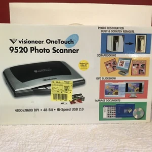 VISIONEER ONE-TOUCH 9520 USB PHOTO & SLIDE SCANNER WINDOWS Vista Used W/out Cord - Photo 1/8