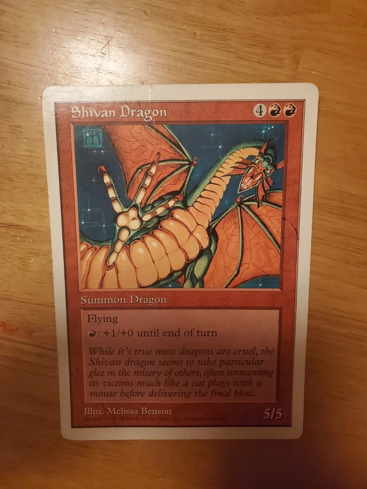 Mtg Full Sized Shivan Dragon - Image 1 of 1