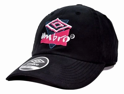 Gorra Umbro Fútbol Ligera Calce Relajado Negra Ajustable con Logo Retro Foto 1 de 4
