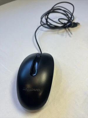 Lenovo Black LXH-EMS-10ZA USB Wired Wheel Mouse - Image 1 of 4