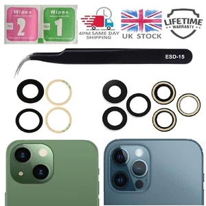 Do iPhone 13 / 13 Mini / 13 Pro / 13 Pro Max Aparat Szklany obiektyw Zestaw zamienny - Zdjęcie 1 z 5