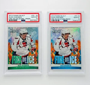Alex Ovechkin Fire on Ice Panini Select Prizm PSA 10 Pair /25 (POP 7!) ๐ง๐ฅ - Picture 1 of 4