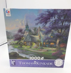 New Ceaco Puzzle Thomas Kinkade Clocktower Cottage 1000 pieces - Picture 1 of 6