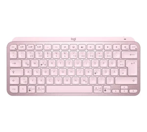 Logitech MX Keys Mini Bluetooth Tastatur Win Mac Deutsch QWERTZ rosa Bulk - Bild 1 von 4