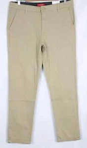 Guess Men's Chino Pants Cuffed Dashton Woven Relaxed Tapered Lucky Beige - Picture 1 of 4