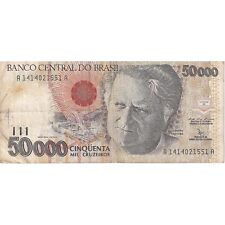 [#195670] Banknote, Brazil, 50 Cruzeiros Reais on 50,000 Cruzeiros, 1993, KM:237