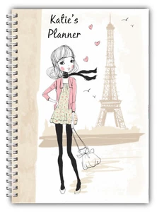 A5 PERSONALISED KIDS TEENS DAILY PLANNER CHILDREN HOME SCHOOLWORK 100 PAGES GIFT - Picture 1 of 25