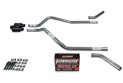 GMC Jimmy 95-99 2.5" Dual Exhaust Kits Flowmaster Super 10 Corner Exit - Image 1 of 4