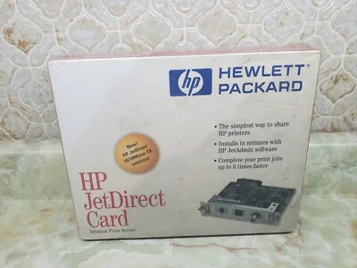 Vtg 1998 HP HEWLETT PACKARD JETDIRECT CARD 10/100 BASE-TX J2552B NEW - PLS READ! - Image 1 of 4