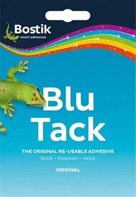 Bostik Blu Tack selbstklebend klebend heften reusable Klebemasse Kleber mehrfach