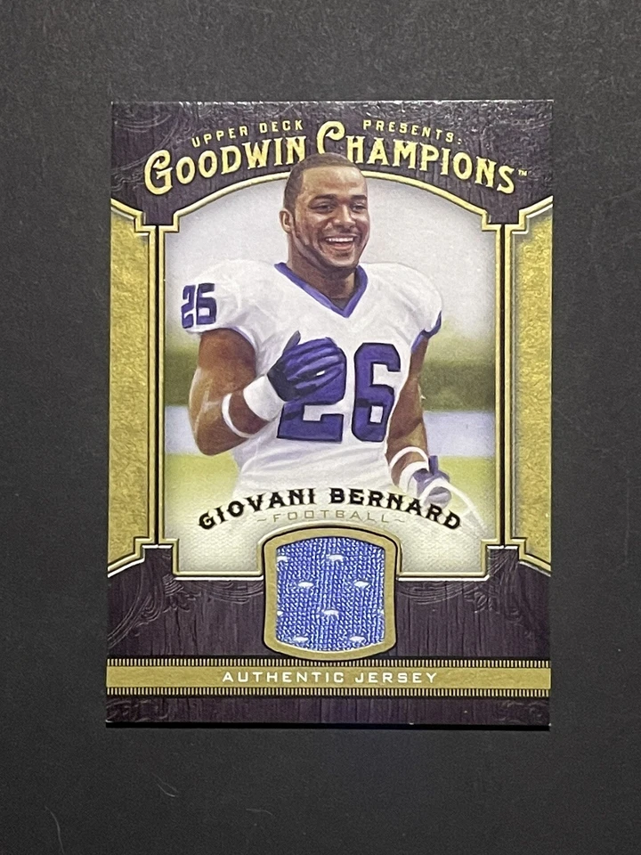 2014 Goodwin Champions Giovani Bernard Jersey Patch Card #M-GB - Bengals - Image 1 of 2