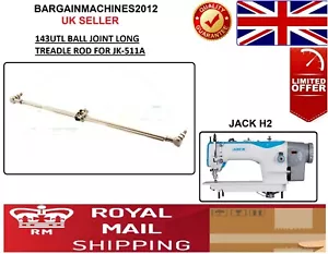 JACK H2 PIE PARA CAMINAR 143UTL RÓTULA BARRA DE RODADURA LARGA MÁQUINA DE COSER INDST - Imagen 1 de 3