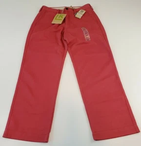 Mens Life Khaki Pants Size 32 Relaxed Straight Berry - Picture 1 of 8