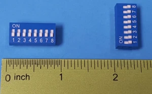 (2PCs)PIANO SWITCH,8 POSITION,DIP SWITCH,PCB SWITCH,BREADBOARD FRINDLY,GOLD PIN - Picture 1 of 2