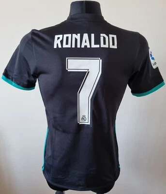 Camiseta Adidas Fútbol Visitante Real Madrid 2017 - 2018 #7 Ronaldo Talla Pequeña Foto 1 de 4