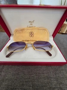 Vintage Cartier Vendome Tank Brille Sonnenbrille Santos inc. Etui/Box Old Money - Bild 1 von 23