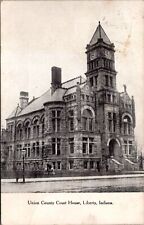 Postcard IN Liberty, Indiana; Union County Court House Bd