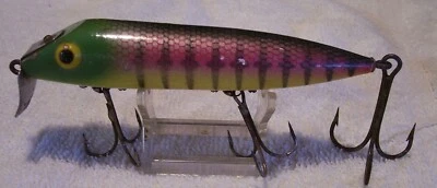 122423 SEÑUELO DE MADERA ALMIZCLE VINTAGE Rinehart Jinx 4-7/8" color resistente Foto 1 de 3