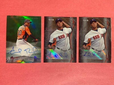 Eduardo Rodriguez 3x 2014 Bowman Sterling Platinum Auto Autograph /399 Lot - Image 1 of 2