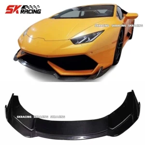 Fits Lamborghini Huracan LP610 New Style Carbon Fiber Front Bumper Lip Splitter - Picture 1 of 24