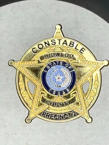 Constable Hidalgo County State of Texas TX Precinct 2 Police Pin Lapel - Picture 1 of 2
