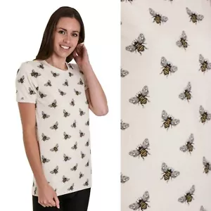 Camiseta Top Run and Fly Bee Estampado S M L XL XXL Extravagante Beige - Imagen 1 de 1