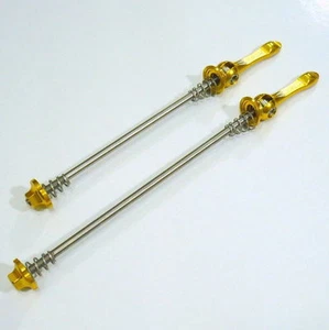 gobike88 MOWA Titanium Axle Hub skewer, Quick Releases, 47g, Road, Gold, A79 - Picture 1 of 2