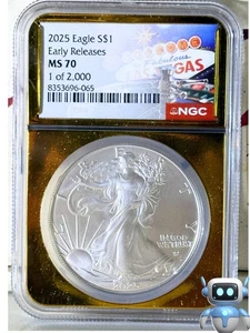 2025 ASE Early Releases MS70 1 of 2000 ALL GOLD VEGAS LABEL - Picture 1 of 3