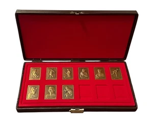 Topps 1989 Gallery of Champions Bronze Miniature Baseball Card Partial Set - Picture 1 of 4