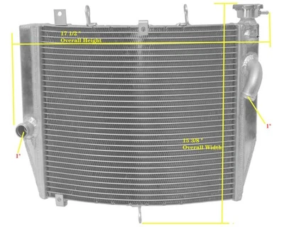 Moto4 para radiador aluminio Kawasaki Ninja ZX-10R ZX1000 2011-2017 2012 2013 Foto 1 de 4