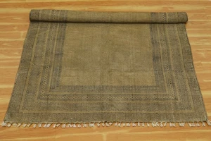 BROWN & BLACK ABSTRACT PATTERN RUG OUTDOOR PATIO rug CARPET for BEDROOM AREA rug - Picture 1 of 9