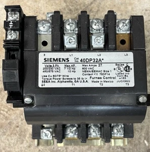 SIEMENS, 40DP32A*, 120V COIL, 3P, NEW SURPLUS! - Picture 1 of 5