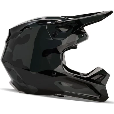 Fox Racing V1 Atlas Offroad Helmet MIPS Lightweight Vented DOT ECE Black Camo Foto 1 de 4