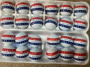 50   TAYLORMADE TOUR RESPONCE   AMERICAN FLAG   STRIPED      GOLF BALLS   MINT - Picture 1 of 1