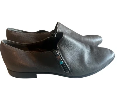 Mocasines con cremalleras laterales de cuero gris FRANCO SARTO talla 8,5 M KRISTOF Foto 1 de 4