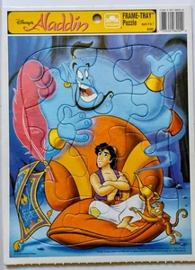 Vintage Golden Frame Puzzle 8200 Disney's Aladdin 12Pcs Ages 3-7 - Picture 1 of 3